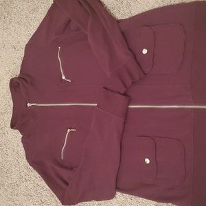 Dark Purple Full Zip Jacket